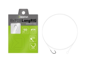 Przypon Delphin FDR LongRIG 100cm 0,16mm #10 8szt