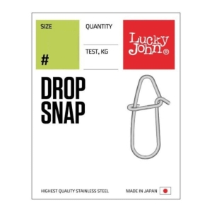 Agrafka Lucky John Drop Snap 9kg 8szt #001