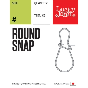 Lucky John agrafki LJ Round Snap 10szt. - #000