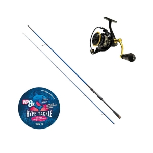 Zestaw Spinn Hype Tackle H2 Target Jig XF 2,51m 5-23g + DAM QUICK 7 3000 Pleciona X Anniversary +  HypeTackle WP8 0.13mm