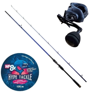 Zestaw Cast Hype Tackle H2 2,51m Do 110g + Kraken T300 + Plecionka WP8 Blue 0,23mm
