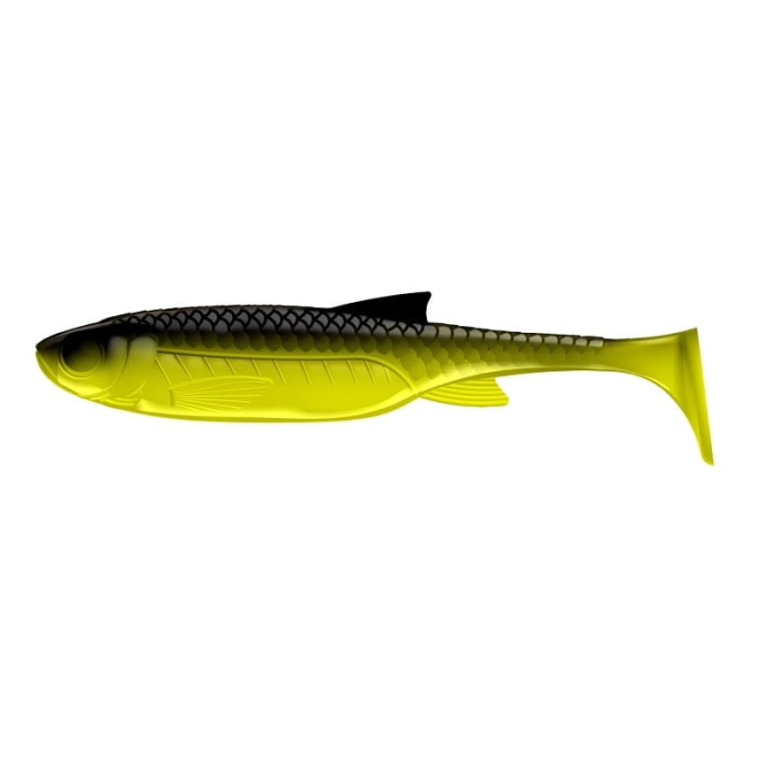 Libra Lures Kraken Shad 4'' 10cm 006 HOT YELL 6szt.jpg