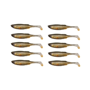 Gumy Hurtem ZESTAW 10szt Savage Gear Craft Shad 8.8cm 4.6g Green Silver