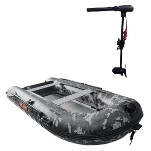 Zestaw Ponton Hype Boats 300 Standard Alu + Silnik elektryczny HasWing Protruar 12V 1.0 65LBS Maximizer