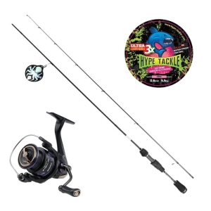 Zestaw Kraken Atomic UL 1.83M 0.2-1,5G Spin + Select Stellar 1500S + Hype Tackle ULG 3X Pink 0,05mm