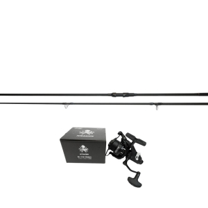 Zestaw Wędka Kraken Black Pearl Carp 12ft 360cm 3,5lbs 2cz + Kołowrotek Kraken Free Runner 5500 Wolny Bieg