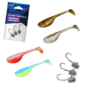 Mały Zestaw Przynęt Hype Tackle Budda Lure 10cm 20szt + Hype Tackle Premium Bullet Jigheads 6szt