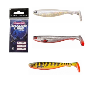 Zestaw Przynęt "Huge1"  Hype Tackle Rascal 20cm 3szt + Hype Tackle Guardline
