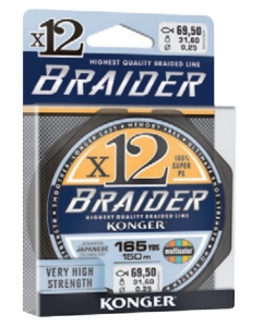 PLECIONKA BRAIDER X12 0,14mm 150m 18,4kg MULTIC