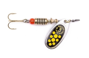 Mepps BLACK FURY srebrny/żółte_yellow 4/8g
