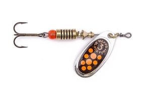 Mepps BLACK FURY srebrny/czerwone_orange 2/4,5g