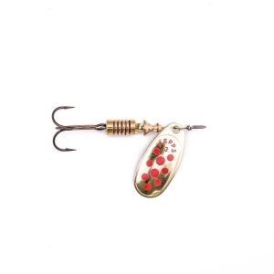 Mepps COMET DECORE złoty/czerwone kropki 4/8g