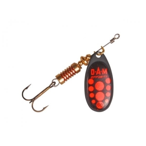 Obrotówka DAM Effzett Standard Spinner Black Red 6g