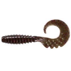FishUP Fancy Grub 2" #050 Green Pumpkin Bro/Red/Pu