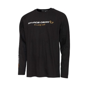 Savage Gear Signature Logo Long Sleeve BlackCav M