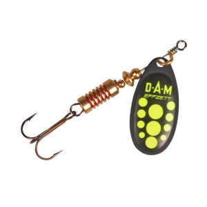 Obrotówka DAM Effzett Standard Spinner Black Yellow 4g